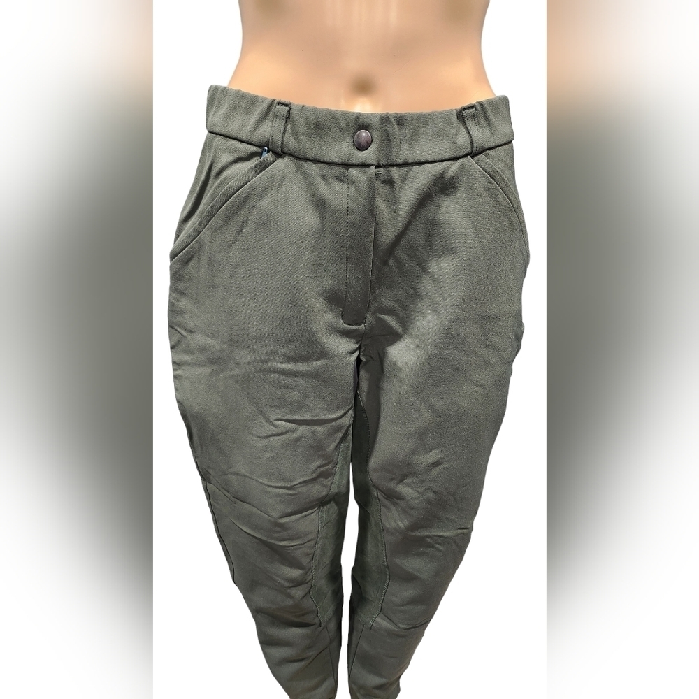 Trainer's Choice "Rachel" womens Equestrian Full Leather Seat Breeches Sz 32R - Picture 3 of 10